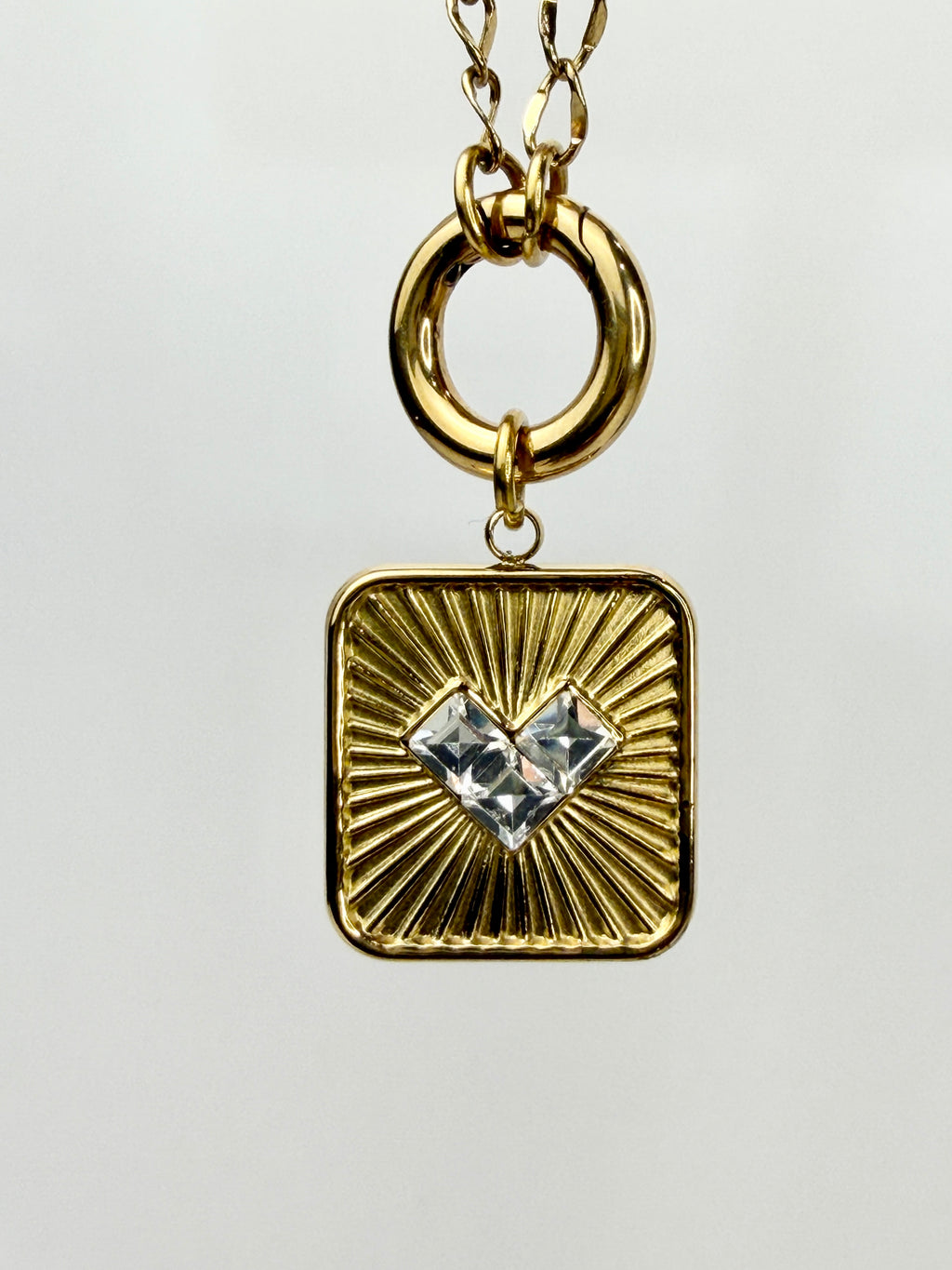 Stone Heart Charm