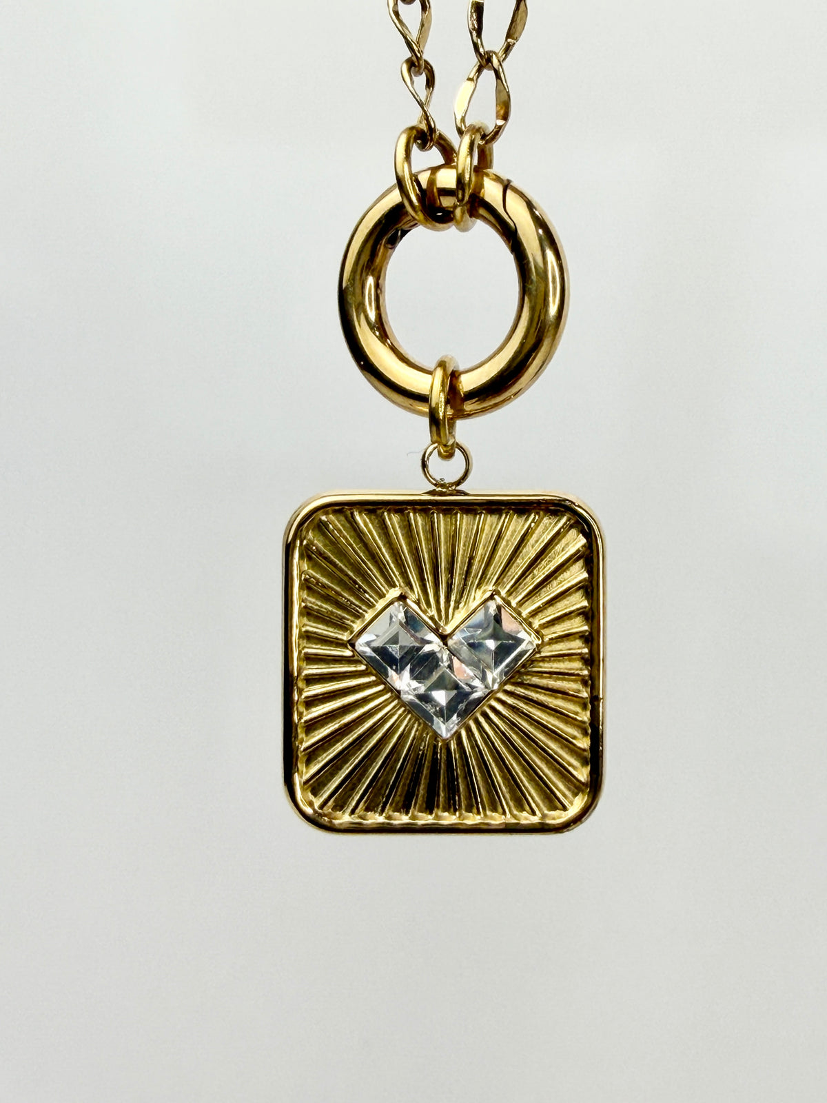 Stone Heart Charm