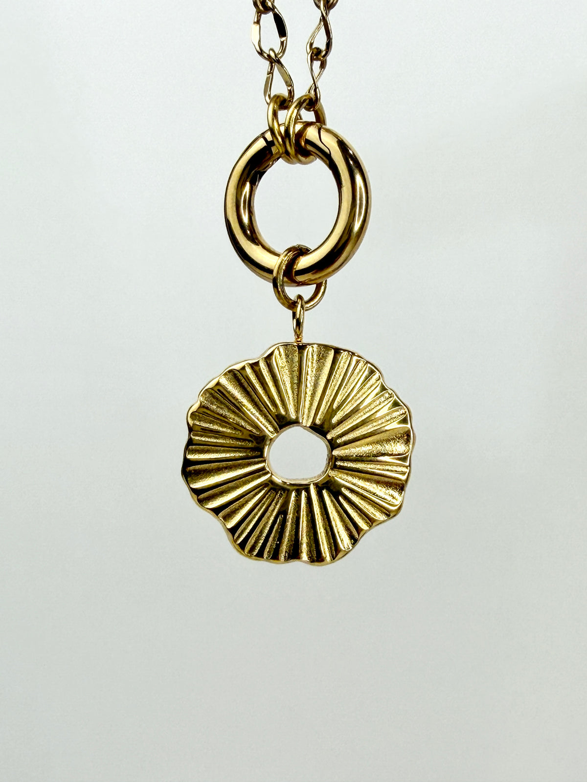 Circle Sunburst Charm