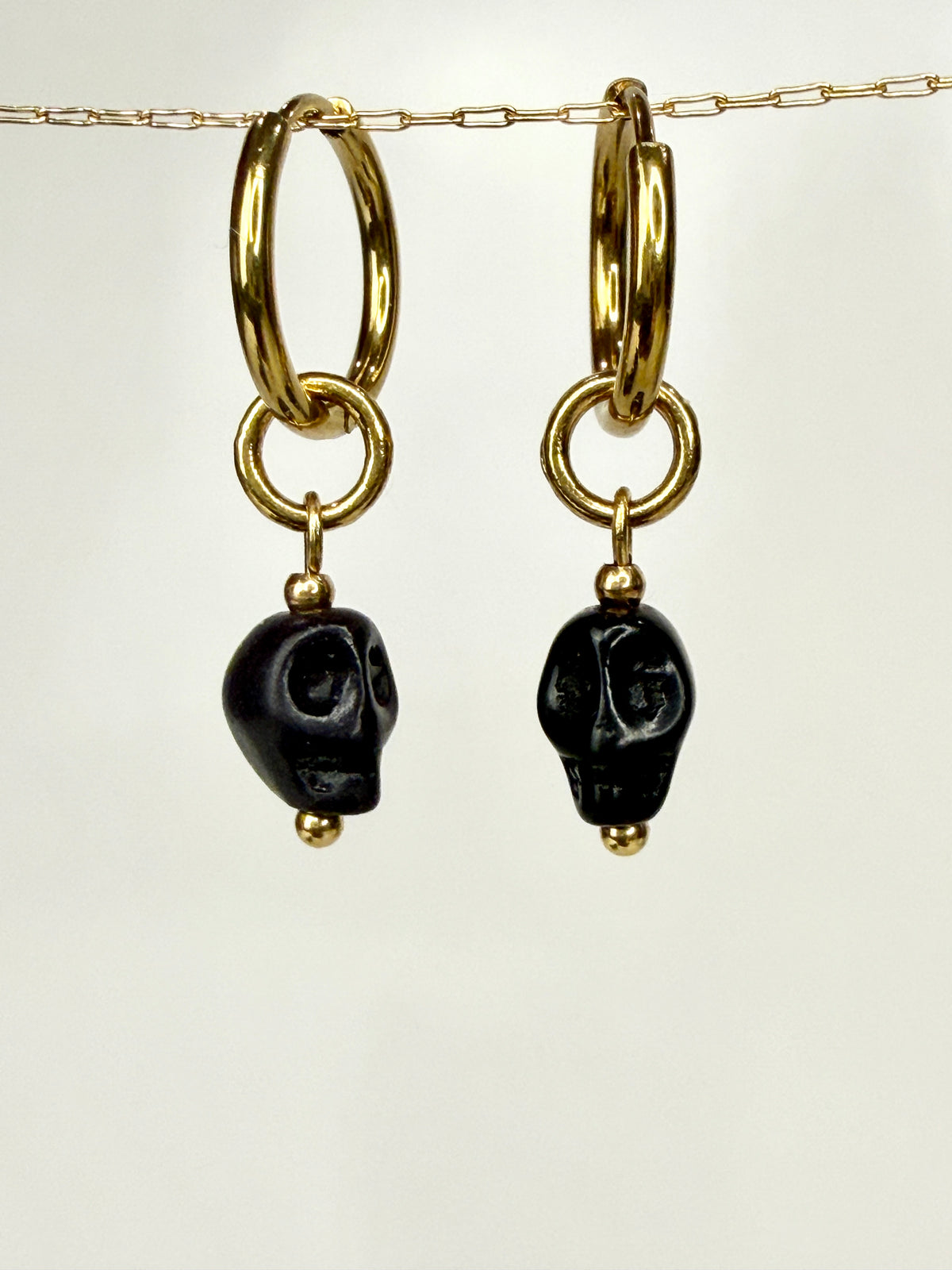 Skeleton Earring Charms- Black