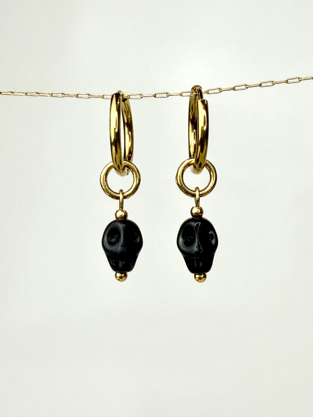 Skeleton Earring Charms- Black