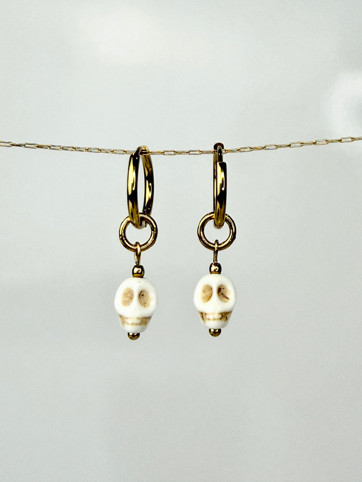 Skeleton Earring Charms- White