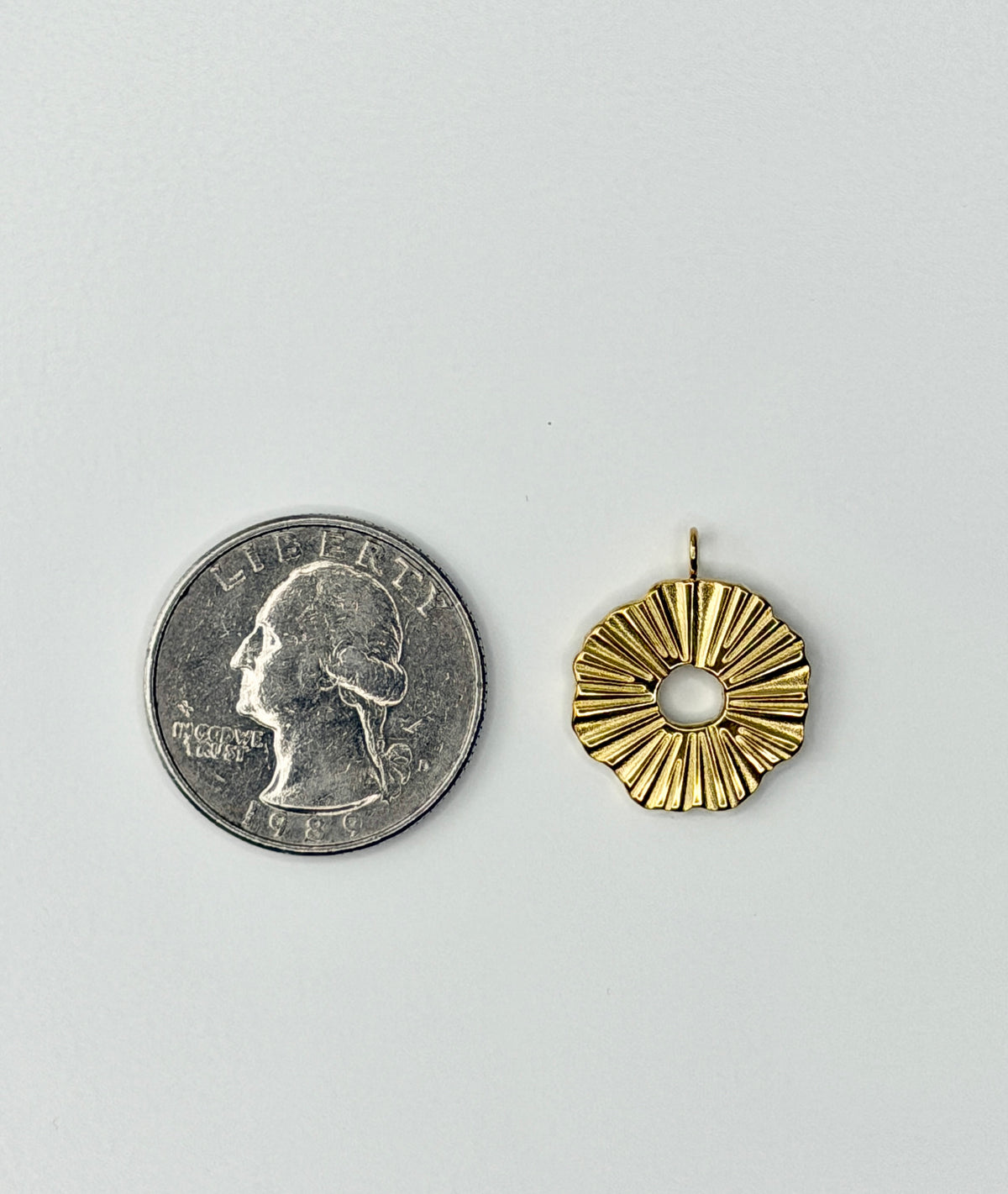 Circle Sunburst Charm