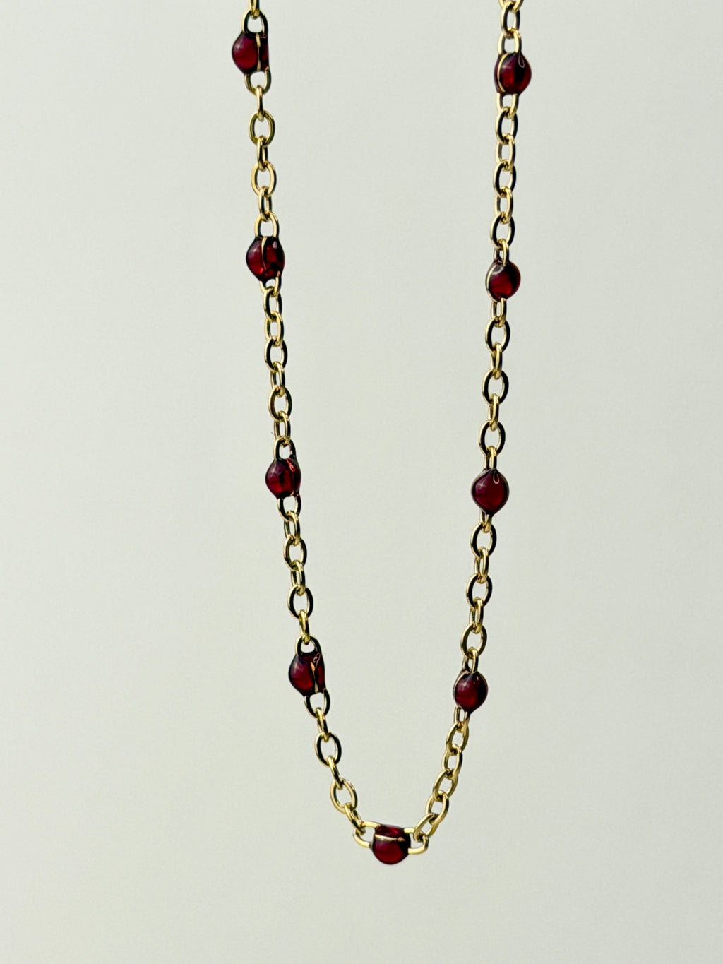Red Wine Enamel Chain