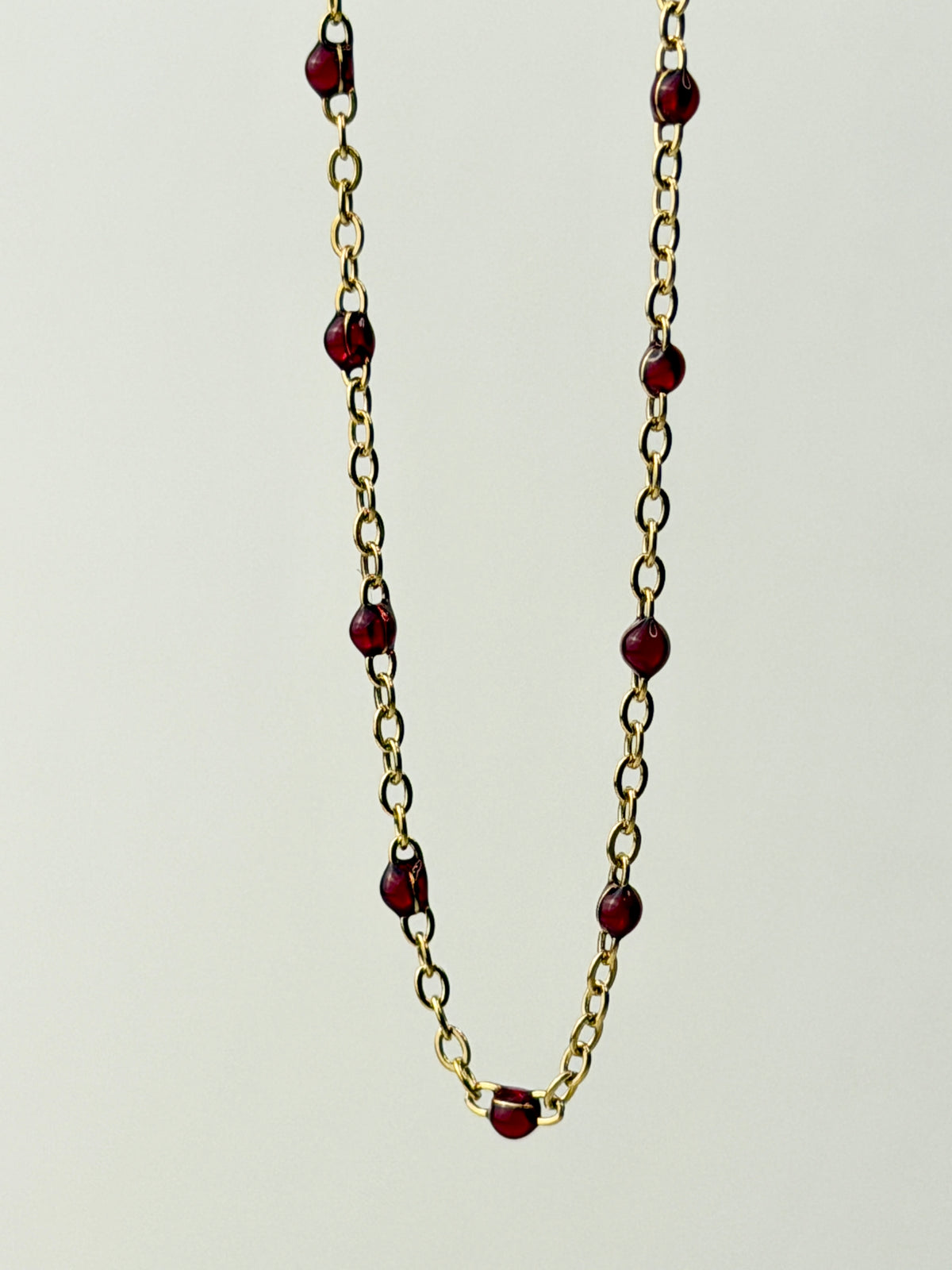 Red Wine Enamel Chain