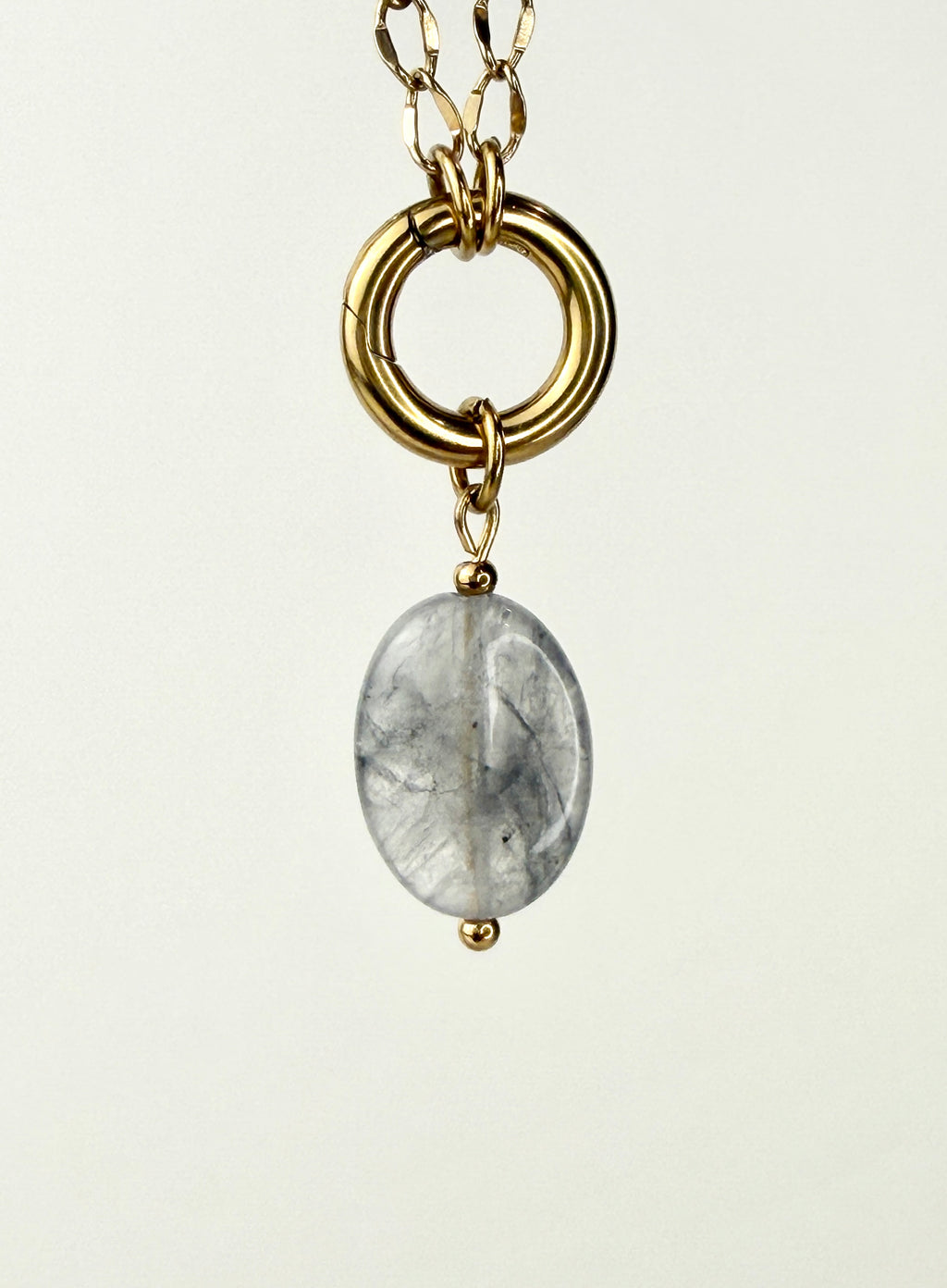 Cloudy Quartz Charm