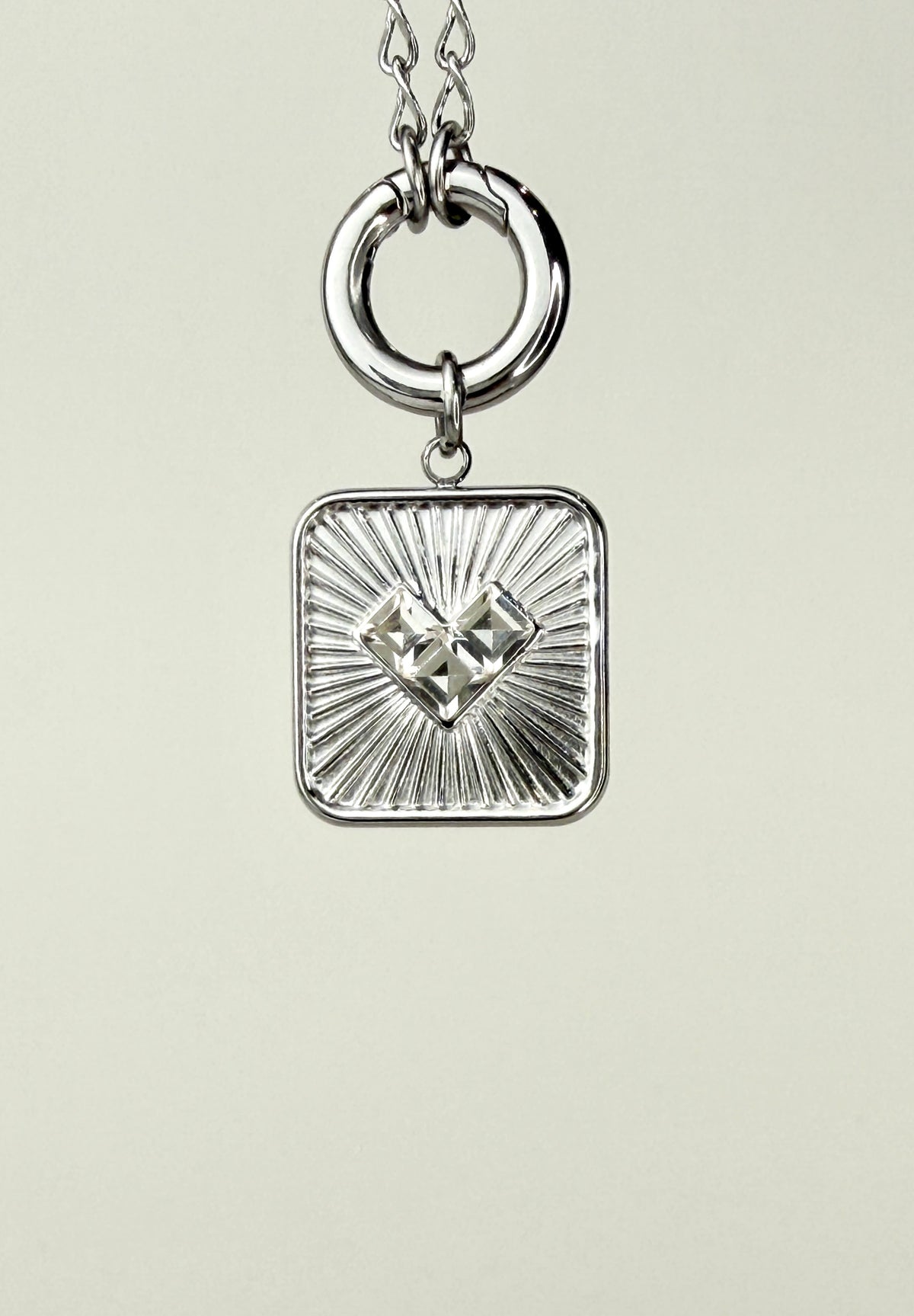 Stone Heart Charm