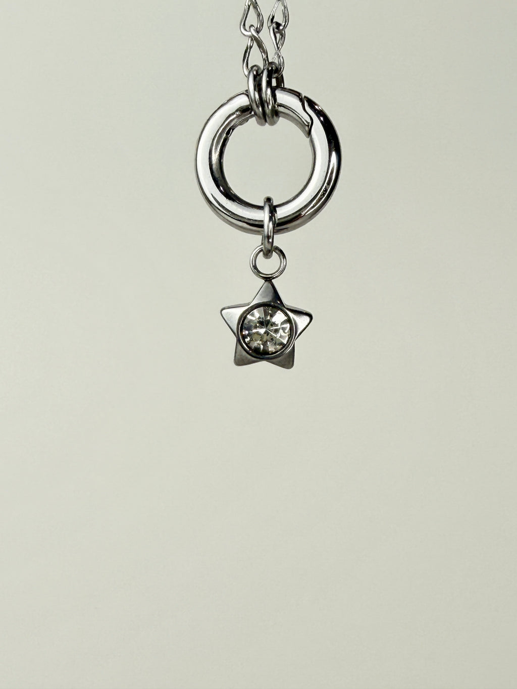 Mini Star Charm with Cubic Zirconia Stone