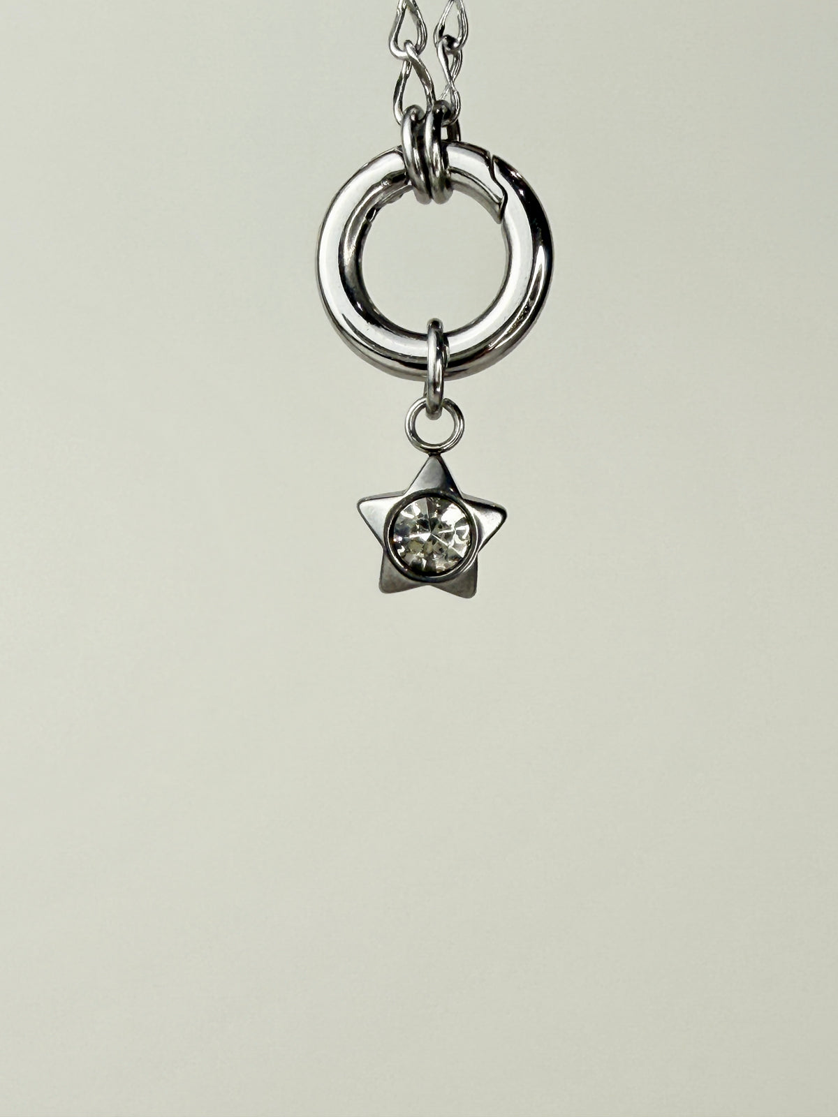 Mini Star Charm with Cubic Zirconia Stone