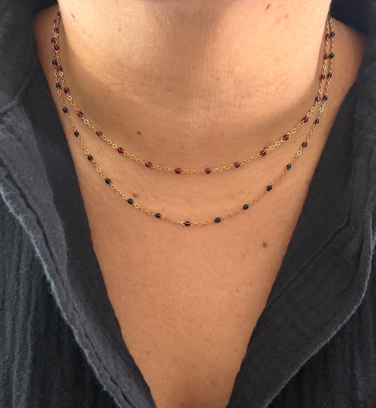 Binx Enamel Chain Necklace