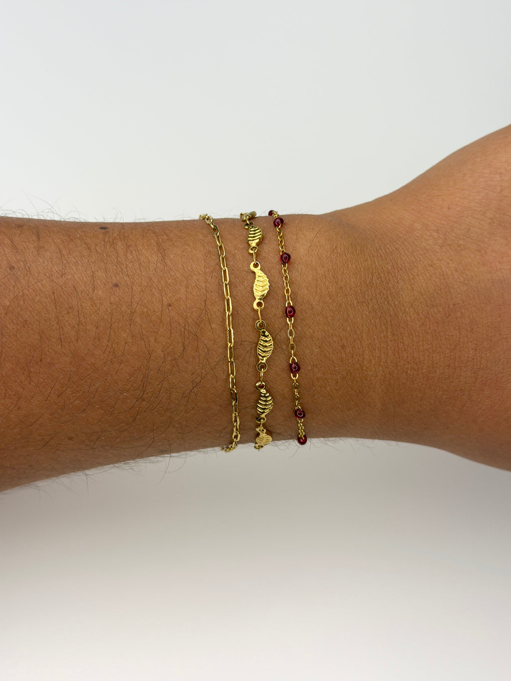 Red Wine Enamel Bracelet